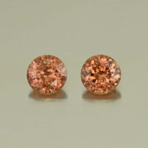 ImperialZircon round pair 7.0mm 3.72cts H zn4054 SOLD