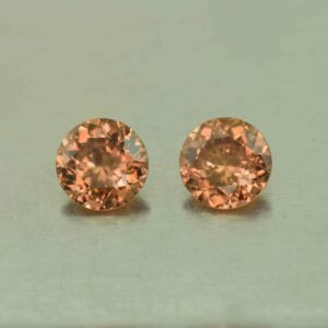 ImperialZircon round pair 7.4mm 3.78cts H zn1788 scaled 1