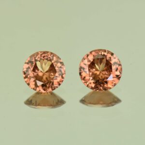 ImperialZircon round pair 8.0mm 4.26cts H zn6811 scaled 1 SOLD