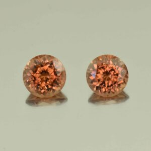 ImperialZircon round pair 8.0mm 5.75cts H zn5416 scaled 1 SOLD
