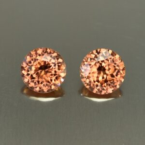 ImperialZircon round pair 8.0mm 5.87cts zn3404 SOLD