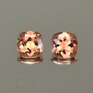 ImperialZircon sq cush pair 5.0mm 1.72cts zn4361 SOLD
