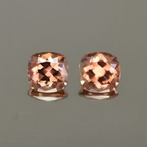 ImperialZircon sq cush pair 5.5mm 2.31cts zn4365 SOLD