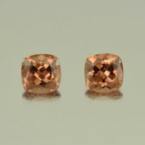 ImperialZircon sq cush pair 5.9mm 2.75cts H zn5410