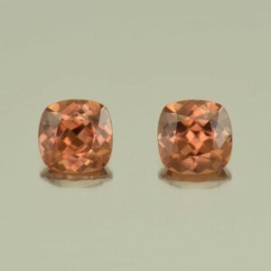 ImperialZircon sq cush pair 6.0mm 2.77cts H zn5411