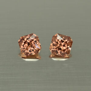 ImperialZircon sq rad pair 4.4mm 1.29cts H zn4406