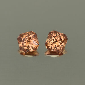 ImperialZircon sq rad pair 4.9mm 1.86cts H zn4449