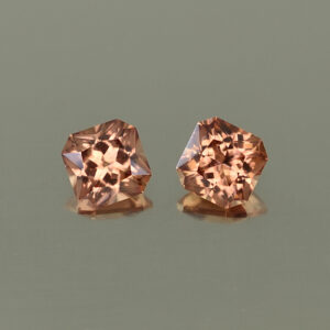 ImperialZircon sq rad pair 5.0mm 1.80cts H zn4452 SOLD