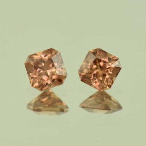 ImperialZircon sq rad pair 5.0mm 1.83cts H zn6902 SOLD