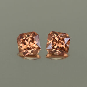 ImperialZircon sq rad pair 5.5mm 2.38cts H zn4352 1