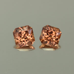 ImperialZircon sq rad pair 5.9mm 2.98cts H zn4354