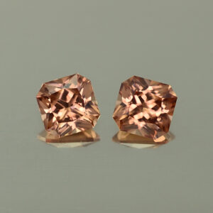 ImperialZircon sq rad pair 6.0mm 3.08cts H zn4358 SOLD