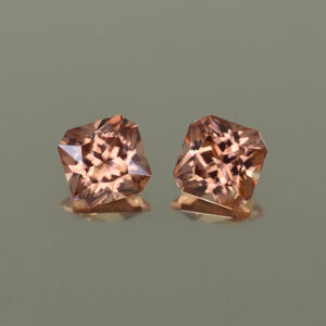 ImperialZircon sq rad pair 6.0mm 3.14cts H zn4461 SOLD