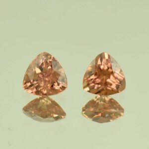 ImperialZircon trillion pair 6.2mm 6.4mm 2.55cts H zn6815