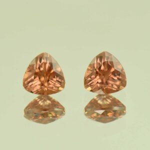 ImperialZircon trillion pair 6.3mm 2.83cts H zn6816
