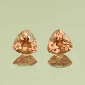ImperialZircon trillion pair 6.3mm 2.99cts H zn6817