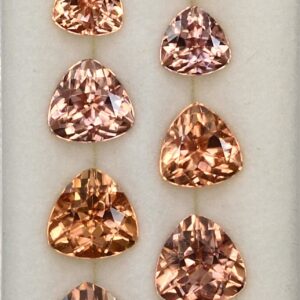 Imperial Rose Zircon Earrings Suite trill 4.5 7.0mm 11.50cts 10pcs zn1954