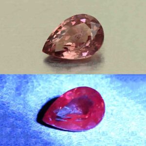 MalayaDragonGarnet pear 9.7x6.7mm 2.34cts N ma415 combo UV