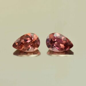 MalayaGarnet pear pair 9.7x6.5mm 3.92cts N ma214 scaled 1 SOLD