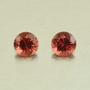 MalayaGarnet round pair 6.5mm 2.36cts N ma268
