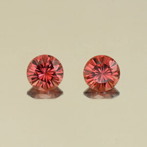 MalayaGarnet round pair 6.5mm 2.58cts N ma363 SOLD