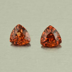 MalayaGarnet trill pair 6.6mm 2.29cts N ma156 SOLD