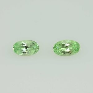 MintGrossular oval pair 5.0x3.0mm 0.51cts N mg336