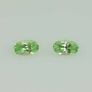 MintGrossular oval pair 5.0x3.0mm 0.54cts N mg341