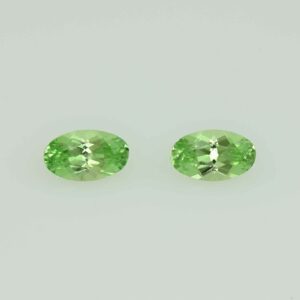 MintGrossular oval pair 5.1x3.1mm 0.55cts N mg342