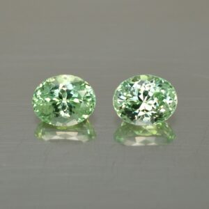 MintGrossular oval pair 7.5x6.0mm 3.22cts mg109 SOLD