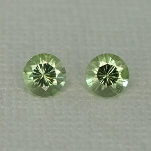 MintGrossular round pair 5.2mm 1.28cts mg256 SOLD