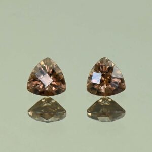 MochaZircon ch trill pair 5.0mm 1.26cts N zn3922