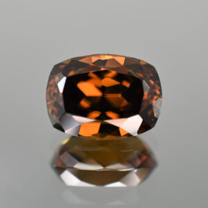MochaZircon cushion 12.1x11.2mm 16.65cts N zn187 crop