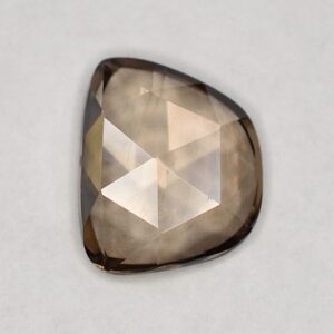 MochaZircon freeform rose cut 11.1x9.2mm 4.62cts N zn2907