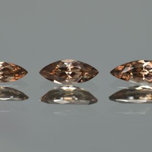 MochaZircon marquise suite 13.8x4.8 11.9x5.0 11.1x4.1mm 5.47cts N zn1769