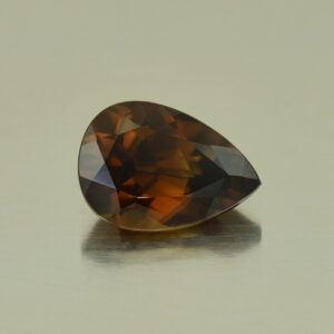 MochaZircon pear 10.6x7.6mm 3.48cts N zn4028