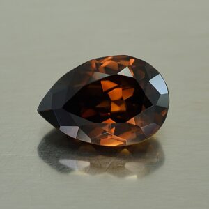MochaZircon pearshape 16.1x11.1mm 15.52cts zn575
