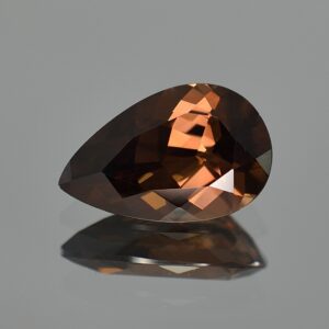 MochaZircon pearshape 16.3x10.3mm 9.10cts N zn858