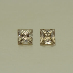 MochaZircon princess pair 3.0mm 0.41cts N zn4029