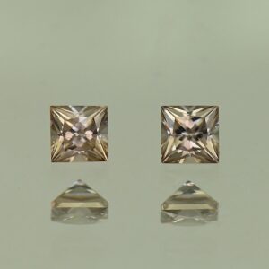 MochaZircon princess pair 3.0mm 0.44cts N zn3868