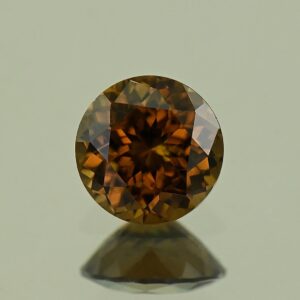 MochaZircon round 6.5mm 1.43cts N zn7933