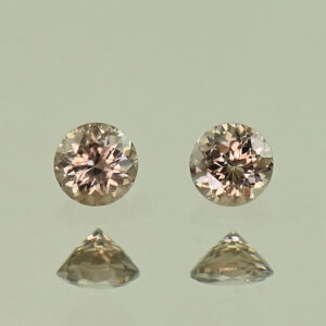 MochaZircon round pair 3.0mm 0.32cts N zn3873