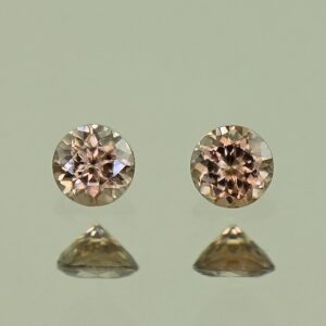 MochaZircon round pair 3.0mm 0.33cts N zn3843