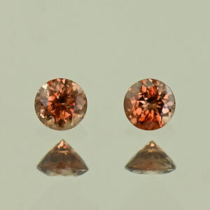 MochaZircon round pair 3.0mm 0.33cts N zn3871