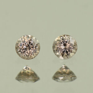 MochaZircon round pair 3.0mm 0.35cts N zn3872