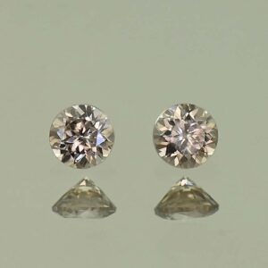 MochaZircon round pair 3.5mm 0.51cts N zn7955
