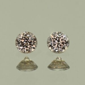 MochaZircon round pair 3.5mm 0.52cts N zn7956