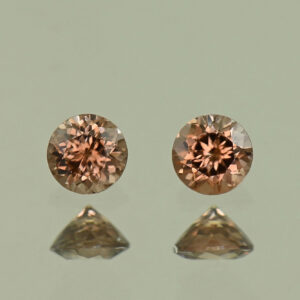 MochaZircon round pair 3.5mm 0.53cts N zn3876