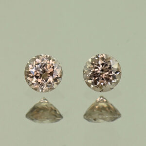 MochaZircon round pair 3.5mm 0.54cts N zn3877