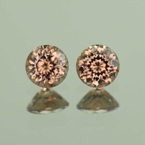 MochaZircon round pair 5.0mm 1.54cts N zn7138